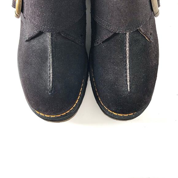 Vintage Dr Martens England Platform Monk Strap Nubuck Steel Toe Men’s 9 Shoes - Picture 3 of 8